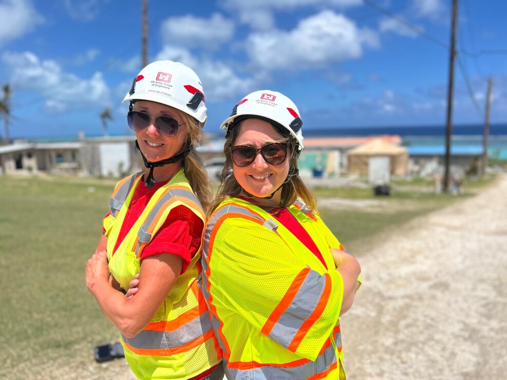 Mom and daughter who work for U.S. Army Corps of Engineers Omaha District are deployed together in Saipan, CNMI