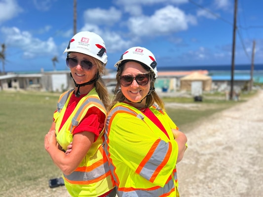 Mom and daughter who work for U.S. Army Corps of Engineers Omaha District are deployed together in Saipan, CNMI