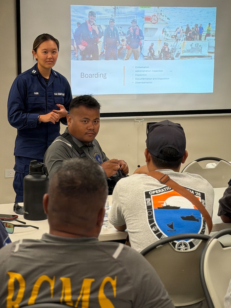 Partners from the Freely Associated States of Micronesia, the U.S. Coast Guard Forces Micronesia/Sector Guam, and Australian Maritime Security Advisers under the Pacific Maritime Security Program, concluded Operation Irensia 2026 on June 7, 2026, completing a 13-day multilateral maritime security exercise and law enforcement training program that brought together patrol boat crews from the Federated States of Micronesia, the Republic of Palau, and the Republic of the Marshall Islands in Apra Harbor, Guam.