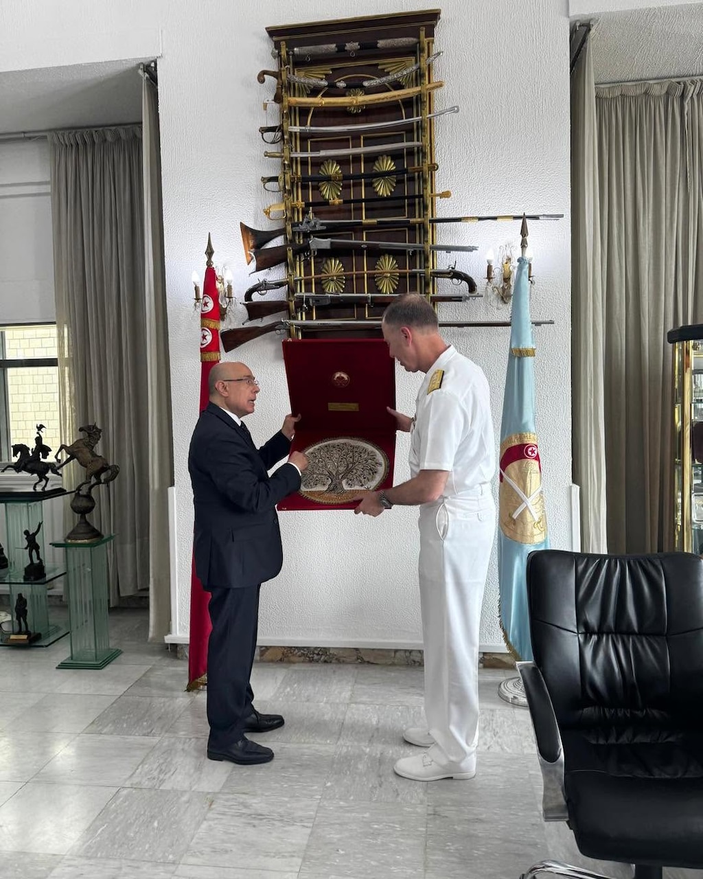 Adm. George M. Wikoff, commander of U.S. Naval Forces Africa (NAVAF), visited Tunisia June 8, underscoring the growing strength of the U.S.–Tunisia maritime security partnership in North Africa and the Mediterranean.