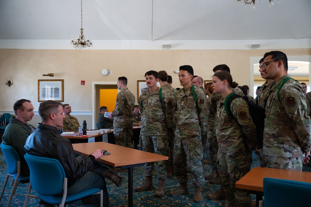 U.S Air Force Cryptologic Language Analyst students, 517th Training Group, interact with Intelligence, Surveillance and Reconnaissance experts during the Cryptologic Language Analyst Convention at the Defense Language Institute, Presidio of Monterey, Calif., May 13, 2026.