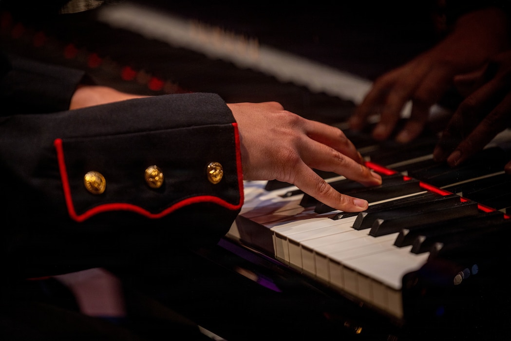 U.S. Marines with the 2nd Marine Division Band perform a concert for the community to highlight the close relationship between the French and the U.S., at Cité de la Musique et de la Danse de Soissons, France, May 21, 2026. The 2nd MARDIV band is performed at different locations around France as part of Memorial Day weekend and the commemoration of the 108th anniversary of the Battle of Belleau Wood, conducted to honor the legacy of service members who gave their lives in defense of the United States and European allies. (U.S. Marine Corps photo by Lance Cpl. Carla Perez Ramirez)