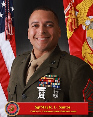 Portrait of Sergeant Major Ricardo L. Santos