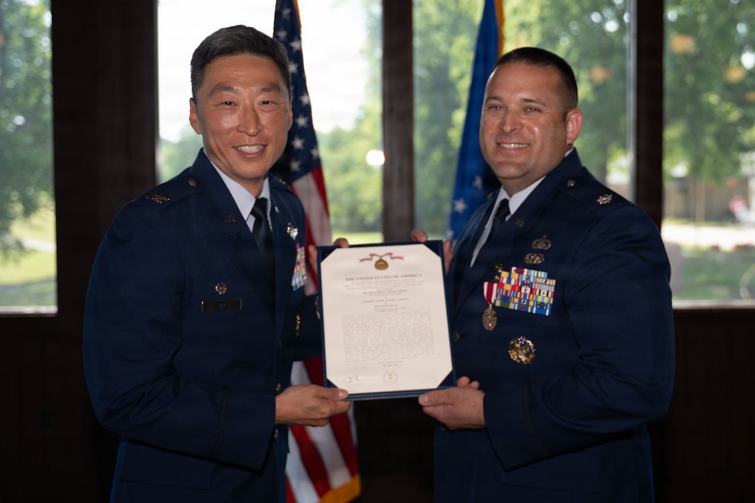 Photo of change of command ceremony