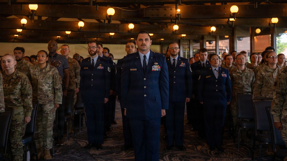 Photo of change of command audience