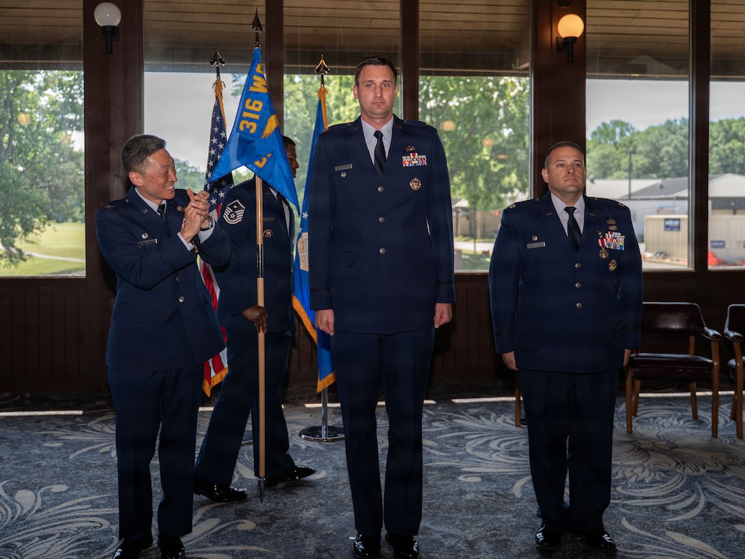Photo of change of command