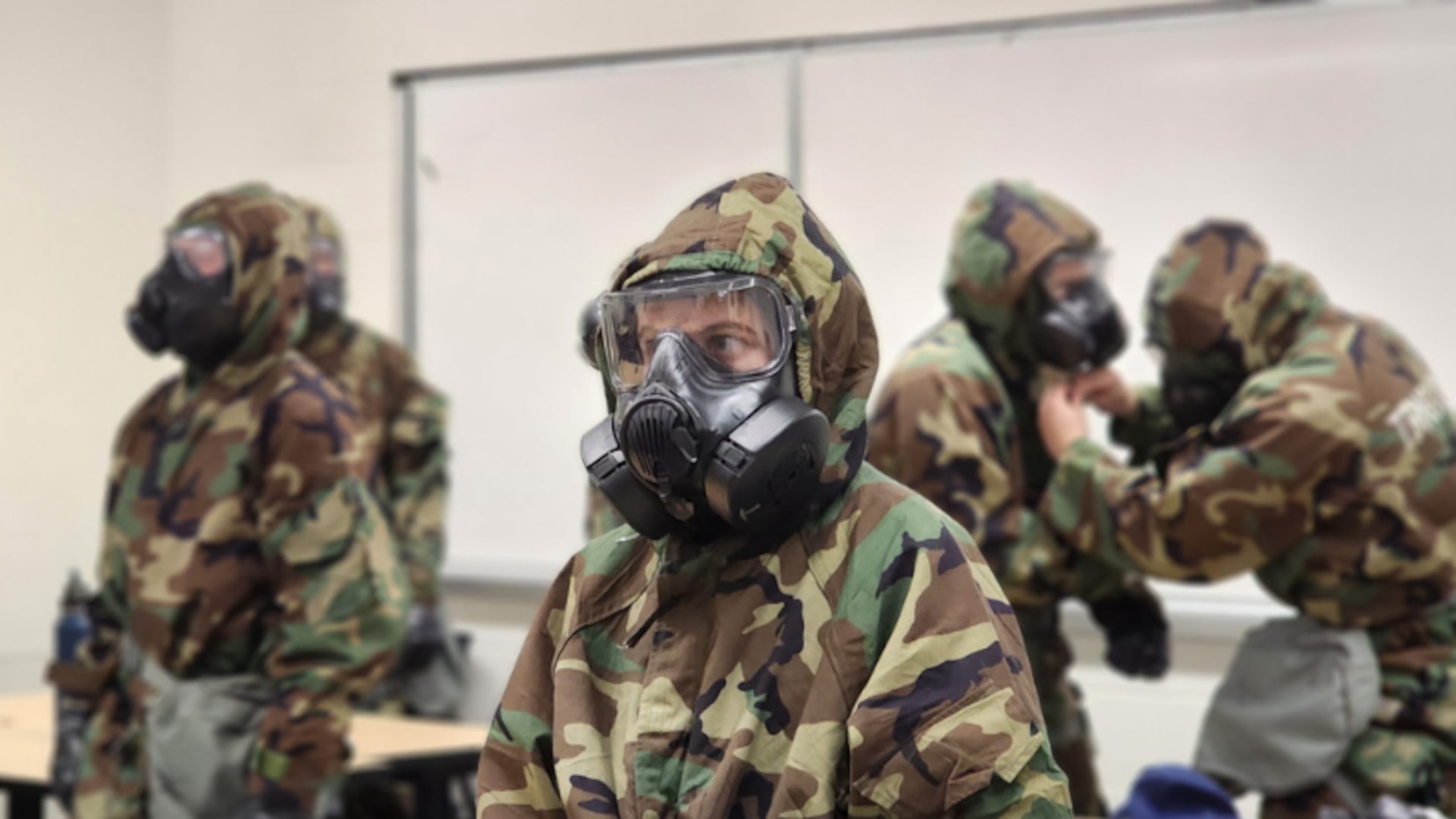 U.S. Coast Guard Academy cadets conduct chemical, biological, radiological, and nuclear (CBRN) incident training, May 2026 (U.S. Coast Guard photo courtesy of Chief Petty Officer Miguel Longoria).