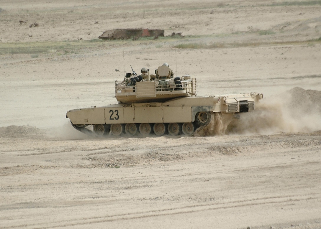 An example of a M-1 Abrams Tank, a platform that DLA Weapons Support supports.