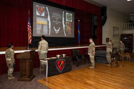Military Working Dog Retirement Ceremony