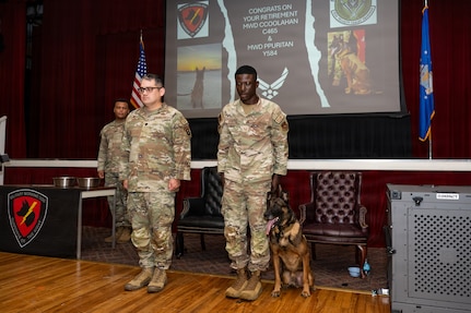 Military Working Dog Retirement Ceremony