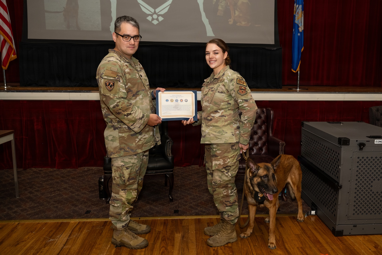 Military Working Dog Retirement Ceremony