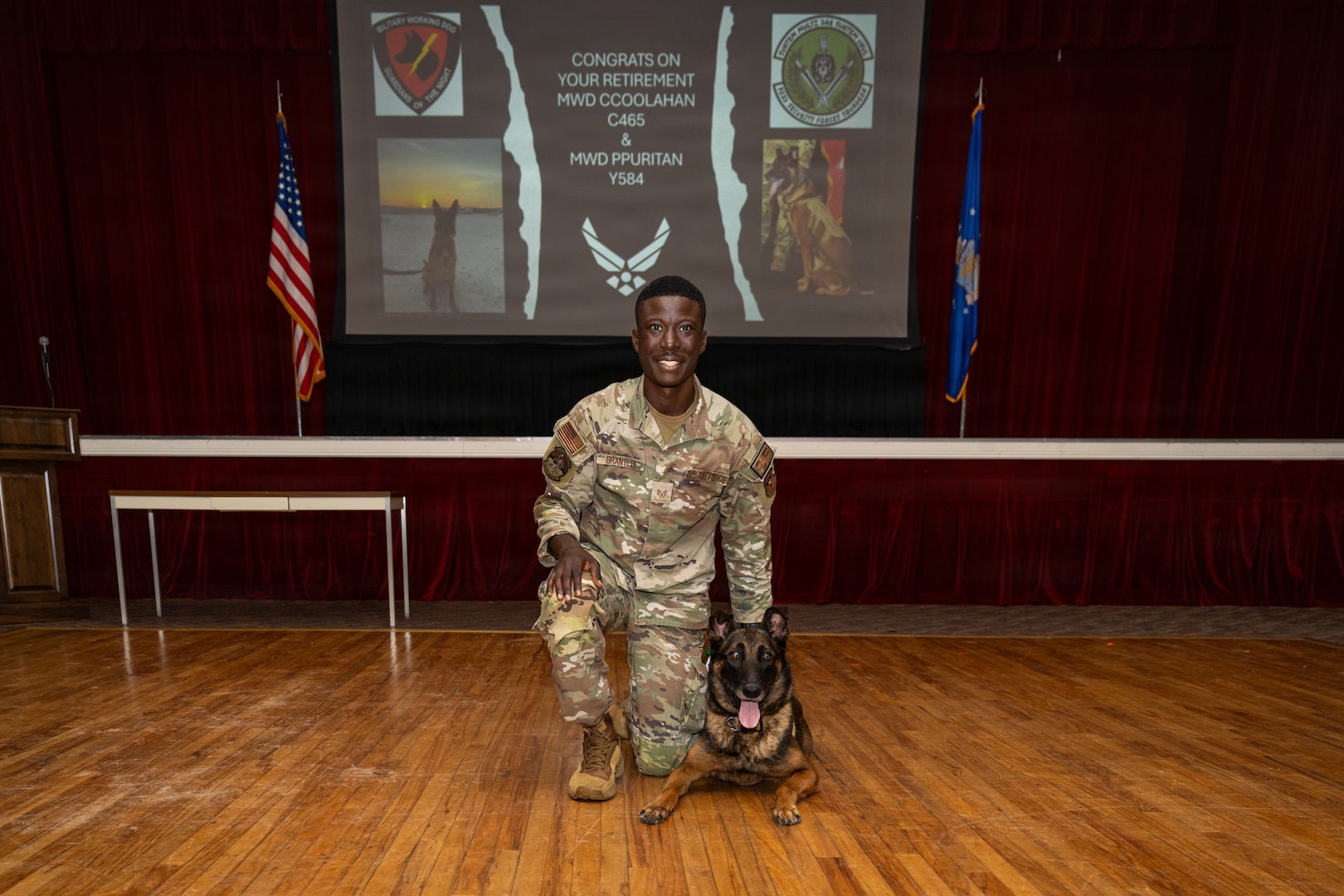 Military Working Dog Retirement Ceremony