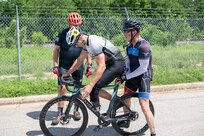 Team Army competitors prepare for a cycling training event during a practice session at Joint Base San Antonio–Fort Sam Houston, Texas, June 10, 2026.