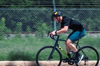 U.S. Army Capt. Jacob Malven participates in a cycling training session for the 2026 Warrior Games at Joint Base San Antonio, Texas, June 10, 2026.