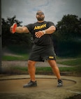 U.S. Army Staff Sgt. Daniel Agosto participates in discus throw training during the 2026 Warrior Games Training Camp in San Antonio, Texas, June 9, 2026.