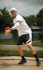 U.S. Army Sgt. 1st Class David Hong participates in discus throw training for the 2026 Warrior Games in San Antonio, Texas, June 9,
