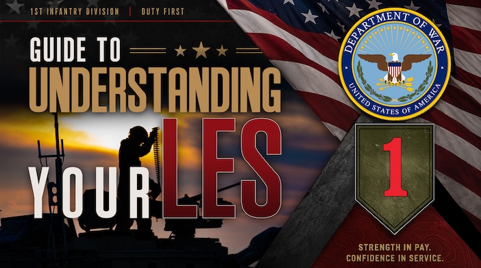 💰 Understanding your Leave and Earnings Statement (LES) doesn’t have to be complicated!

Whether you're a new Soldier or just want a better understanding of your military pay, deductions, entitlements, and leave balances, our Guide to Understanding Your LES can help break it all down.

Knowing how to read your LES is an important part of managing your finances and ensuring your pay is accurate.

📊 Learn what each section means
💵 Understand your pay and deductions
📅 Track your leave balance
✅ Take control of your financial readiness

Financial readiness is mission readiness. Stay informed and know your pay!

Use the link below to access the PDF Guide.