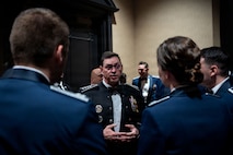 Gen. Chance Saltzman arrives to the graduation.