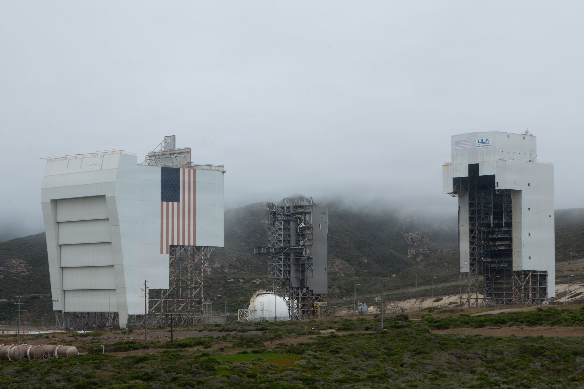 Space Launch Complex 6 collapses during a controlled demolition.