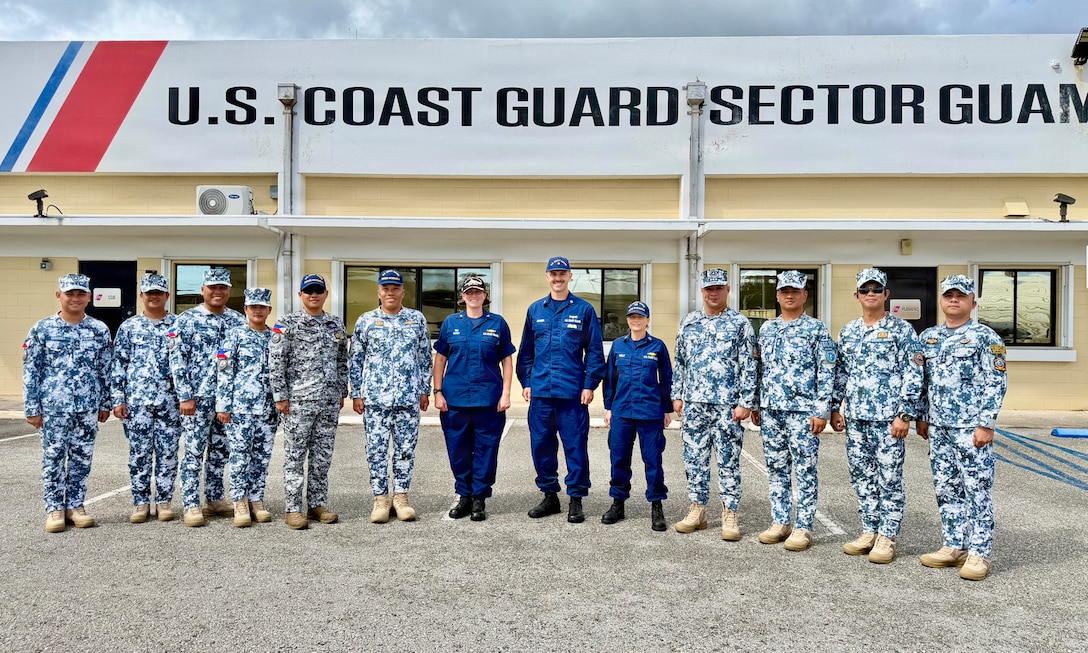 The U.S. Coast Guard and the Philippine Coast Guard completed a series of joint pre-exercise engagements in and around Guam from June 8–13, 2026, as the Philippine Coast Guard offshore patrol vessel BRP Gabriela Silang transited toward Hawai’i for its first-ever participation in the Rim of the Pacific exercise. (U.S. Coast Guard photo)