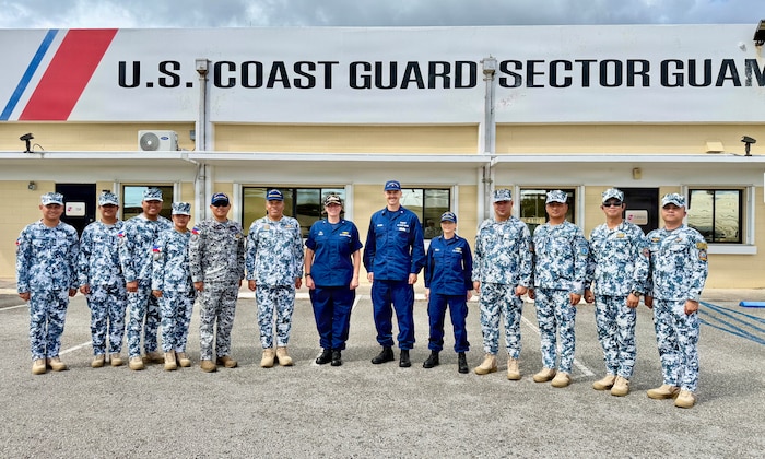The U.S. Coast Guard and the Philippine Coast Guard completed a series of joint pre-exercise engagements in and around Guam from June 8–13, 2026, as the Philippine Coast Guard offshore patrol vessel BRP Gabriela Silang transited toward Hawai’i for its first-ever participation in the Rim of the Pacific exercise. (U.S. Coast Guard photo)