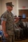 U.S. Marine Corps Sgt. Maj. Casey S. Chandler, outgoing senior enlisted leader for 2nd Network Battalion, Marine Corps Cyberspace Operations Group, holds the sword of office during a relief and appointment ceremony at Marine Corps Base Camp Lejeune, North Carolina, June 2, 2026. 2nd Network Bn held the ceremony to mark the transition of its senior enlisted leadership, signifying the transfer of all responsibilities and authorities between the outgoing and incoming sergeants major.  (U.S. Marine Corps Photo by Cpl. Jessica J. Mazzamuto)