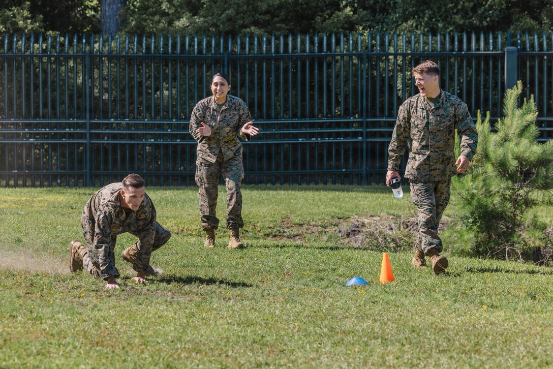 U.S. Marines with 2nd Network Battalion, Marine Corps Cyberspace Operations Group, Marine Corps Forces Cyberspace Command, conduct field events during 2nd Network Battalion’s 5th birthday celebration at Marine Corps Base Camp Lejeune, North Carolina, June 4, 2026. 2nd Network Battalion was activated on June 3, 2021, to ensure the operation of a resilient network that enables mission execution in the face of persistent cyber threats. (U.S. Marine Corps photo by Cpl. Daniela Chicas Torres)
