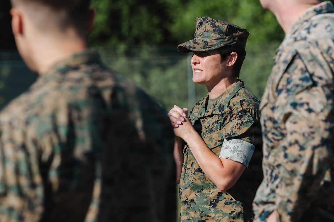 U.S. Marines with 2nd Network Battalion, Marine Corps Cyberspace Operations Group, Marine Corps Forces Cyberspace Command, participate in tug of war during 2nd Network Battalion’s 5th birthday celebration at Marine Corps Base Camp Lejeune, North Carolina, June 4, 2026. 2nd Network Battalion was activated on June 3, 2021, to ensure the operation of a resilient network that enables mission execution in the face of persistent cyber threats. (U.S. Marine Corps photo by Cpl. Daniela Chicas Torres)