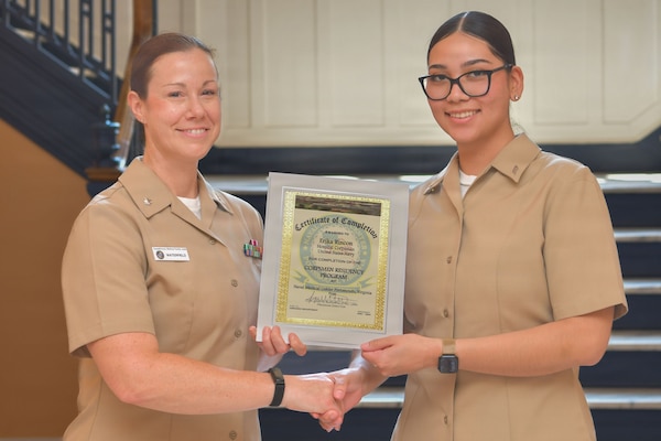 PORTSMOUTH, Va. (June 12, 2026) Corpsmen graduate from the Hospital Corpsman Residency Program (HMRP) at Naval Medical Center Portsmouth, June 12, 2026. NMRTC Portsmouth is the premier readiness and training platform that provides superior medical training for military medical service members at NMCP, the U.S. military’s oldest, continuously operating military hospital since 1830. (U.S. Navy photo by Mass Communication Specialist 1st Class Michael Botts)