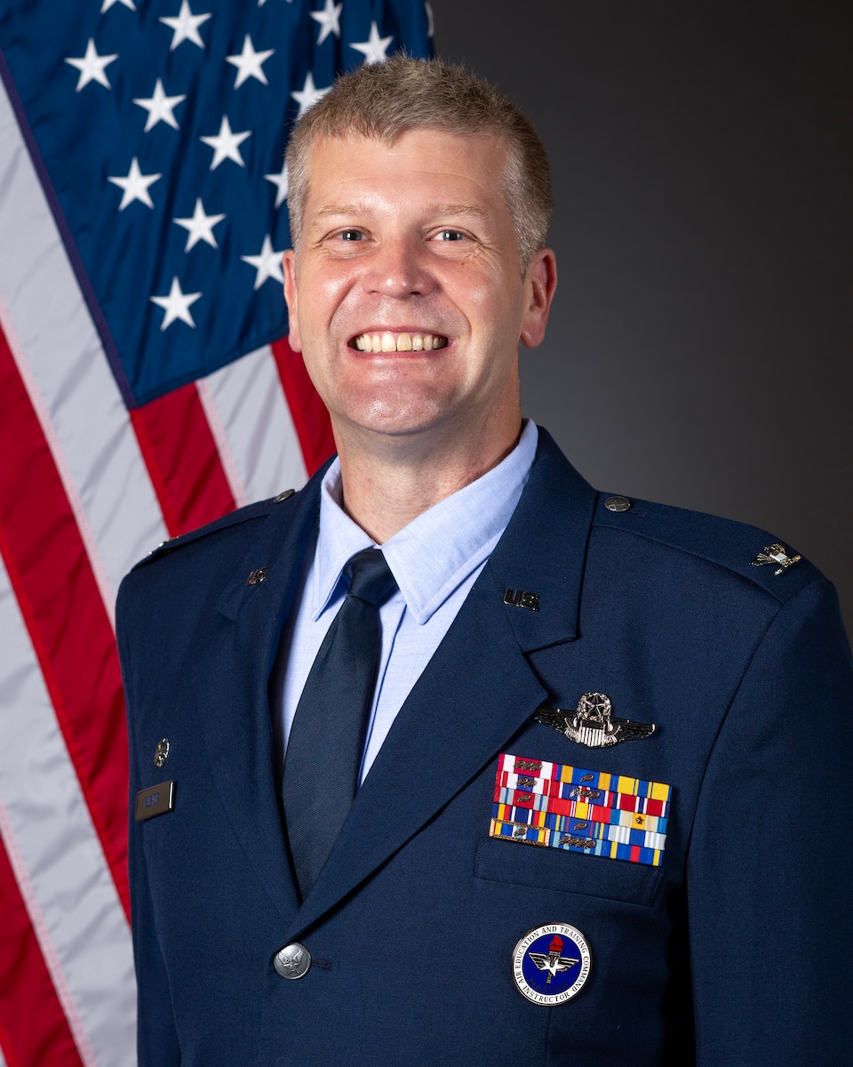 Official 8x10 portrait of U.S. Air Force Col. Benjamin Kuster, commander of 14th Operations Group.