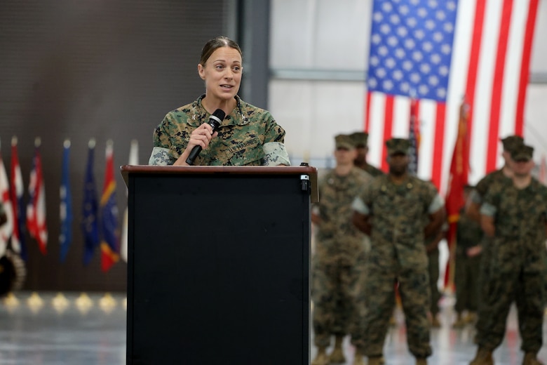 Marine Force Storage Command (MFSC) welcomed Col. Thomas J. Stona as its new commanding officer during a change of command ceremony June 17, 2026, at Marine Corps Logistics Base Albany. Stona assumed command from Col. Sharon L. Dubow, who led the organization for the past two years.
