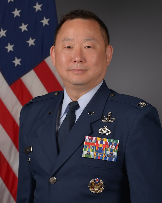 Official photo of Col Peter M. Choi. Col Peter M. Choi is the Deputy Commander for Installation Support, Space Launch Delta 45 at Patrick Space Force Base, Florida. He guides mission support efforts to range and launch operations, ensuring the vitality of national space activities at the only launch base for DoD and NASA launch vehicles. (U.S. Space Force photo by Deanna Murano)