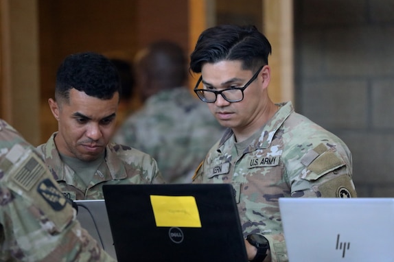 Army Reserve Soldiers strengthen accountability through Tactical Personnel System during Operation Sentinel Justice