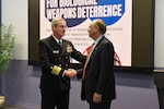 NDU President VAMD Peter Garvin and Dr. Robert Kadlec, Assistant Secretary of War for Nuclear Deterrence, Chemical, and Biological Defense, Policy and Programs