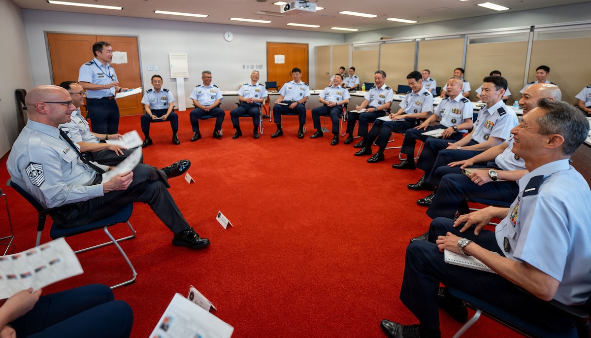 Chief Master Sergeant of the Space Force John Bentivegna recently met with U.S. service members and prominent Japan Self-Defense Forces leaders during a visit to Yokota Air Base and throughout Japan