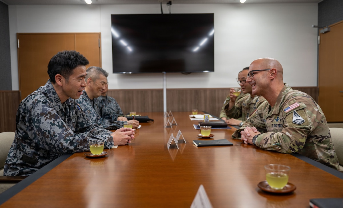 Chief Master Sergeant of the Space Force John Bentivegna recently met with U.S. service members and prominent Japan Self-Defense Forces leaders during a visit to Yokota Air Base and throughout Japan