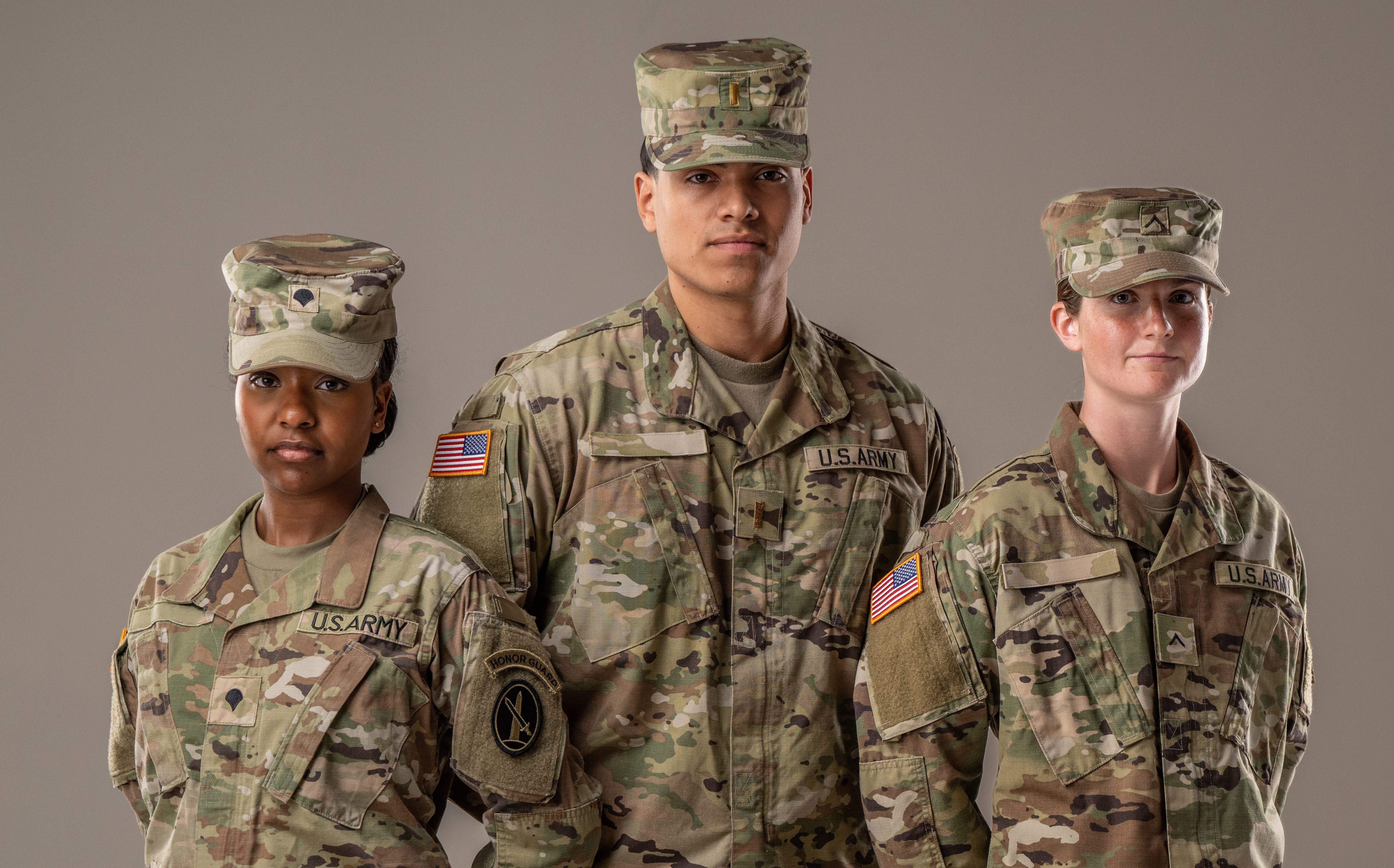 SHARP Banner Image of Three Soldiers Standing in a Row
