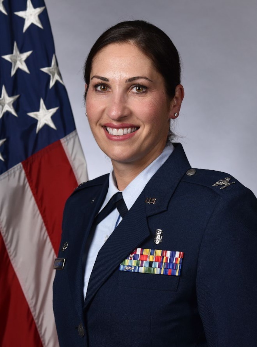 Official Portait U.S. Air Force Col. Elena E. “A-10” Arushanyan, commander of the Columbus Medical Group. (U.S. Air Force Courtesy Photo)