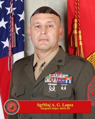 Portrait of Sergeant Major Antonio G. Lopez