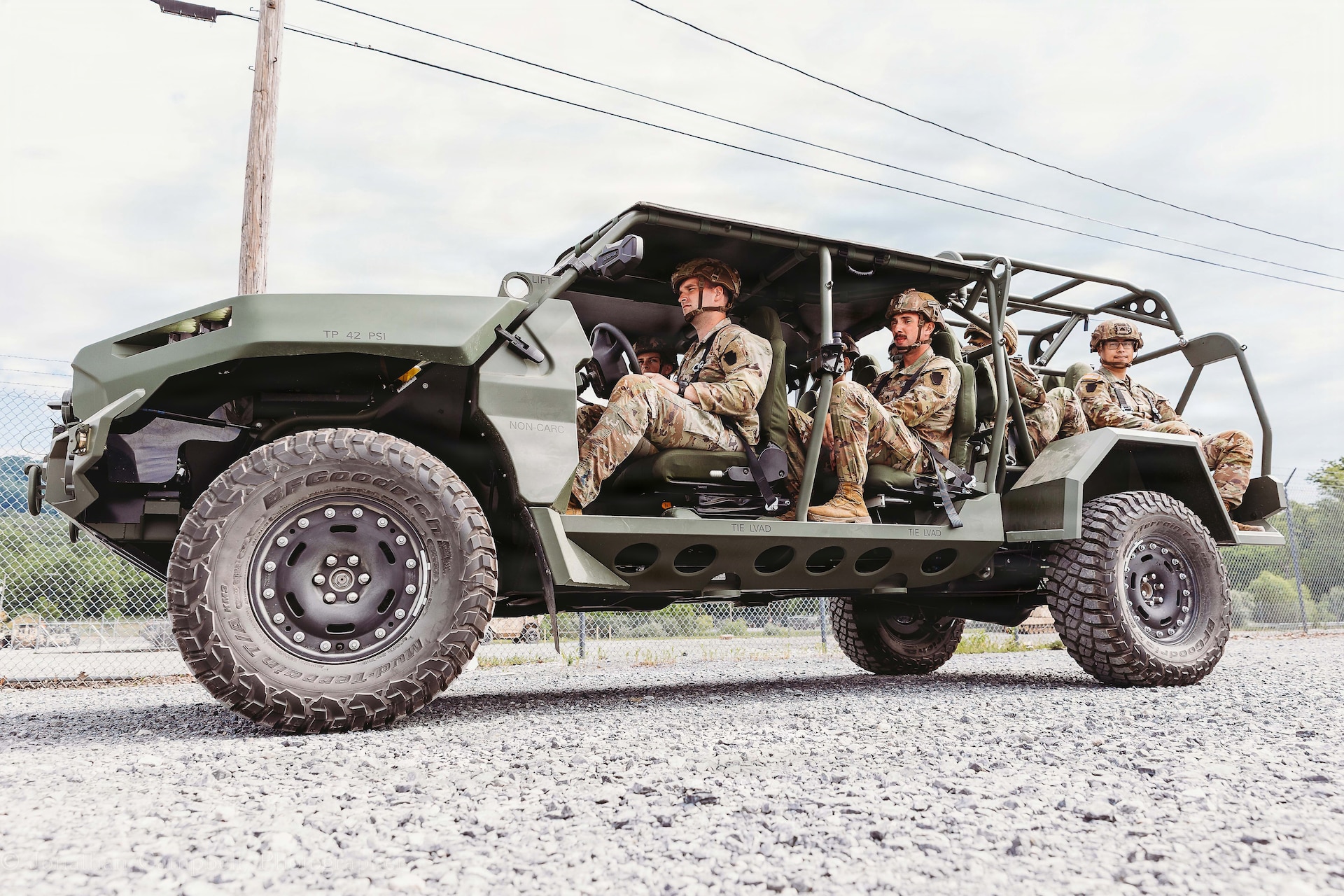 U.S Soldiers with Alpha Company, 1st Battalion, 112th Infantry Regiment, 56th Mobile Brigade Combat Team were introduced to the Infantry Squad Vehicle June 17, 2026, at Fort Indiantown Gap, Pennsylvania. The Soldiers learned how to properly PMCS and drive the new vehicle and completed a short driver's course designed to introduce them to the vehicle's mobile capabilities. (U.S. Army National Guard photo by Staff Sgt. Jonathan Campbell)