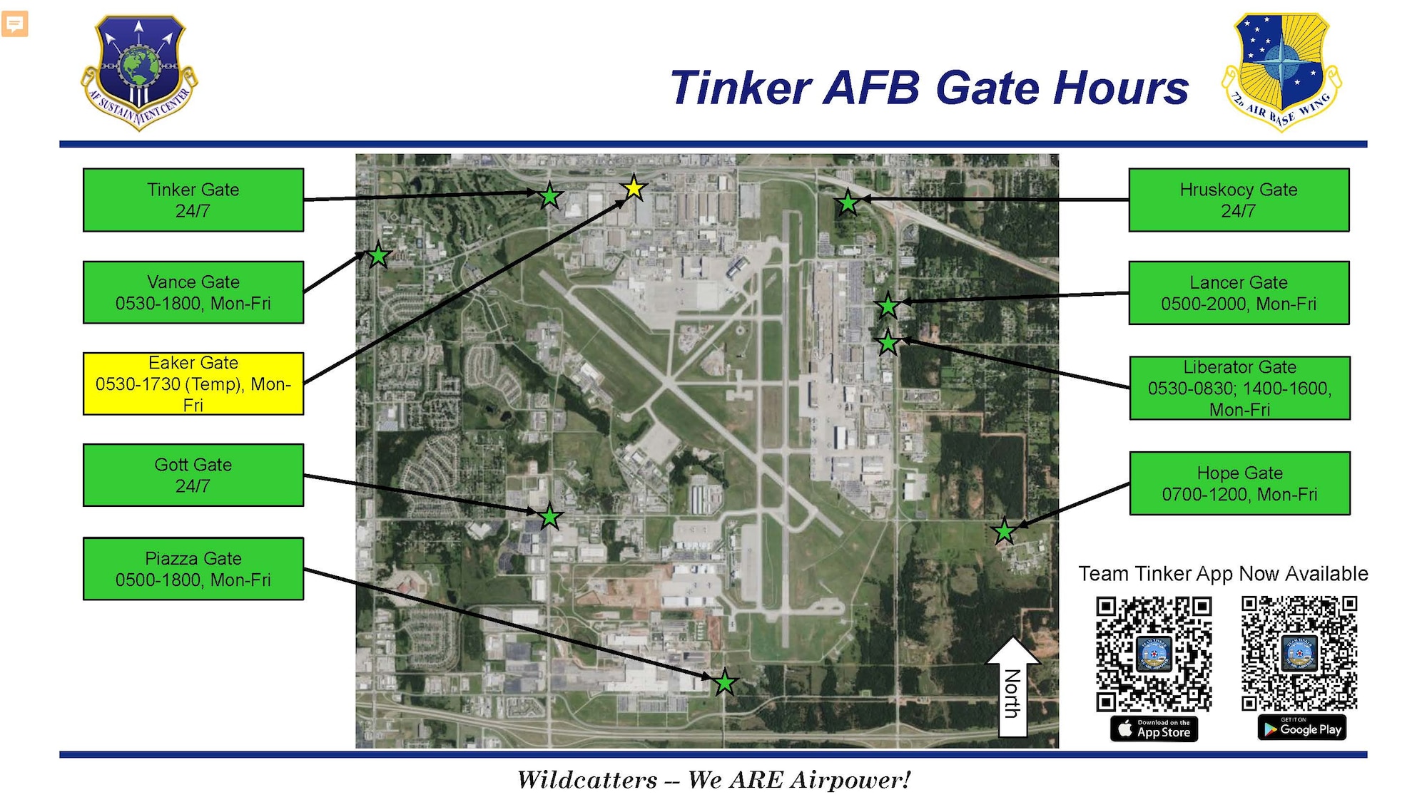 Slide depicting construction changes