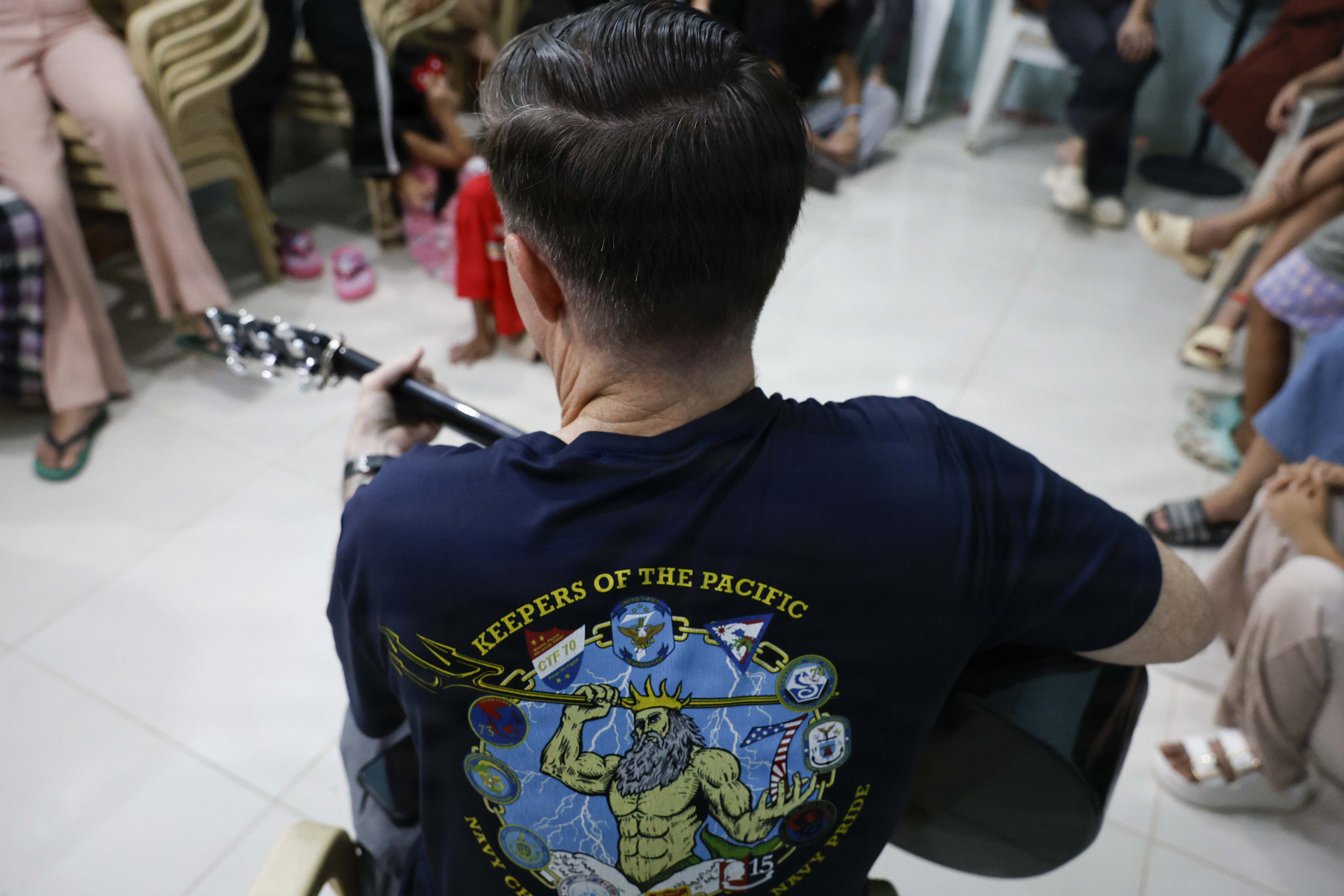 OLONGAPO CITY, Philippines (June 12, 2026) – U.S. Navy Chief Musician James Choate, assigned to Pacific Partnership 2026 (PP26), plays an instrument during a PP26 community outreach and engagement event at the Olongapo Social Development Center in Olongapo City, Philippines, June 12, 2026.