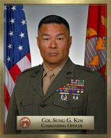 Official portrait of Colonel Sung G. Kim.