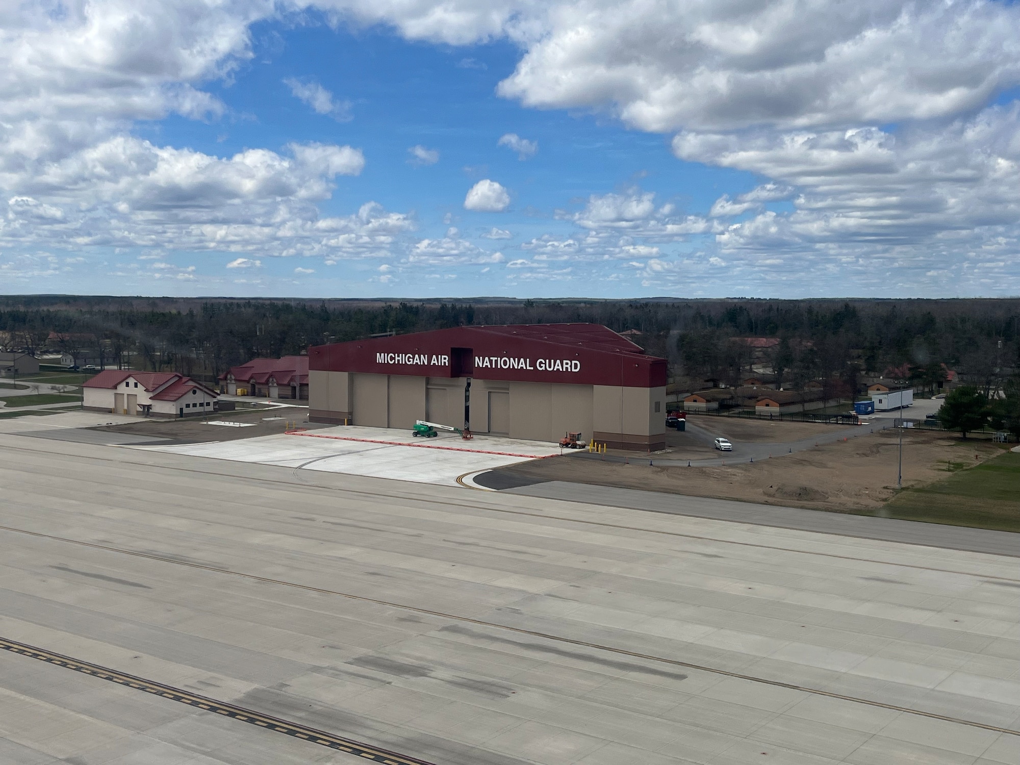 Cutting-edge Michigan Air National Guard fifth-generation aircraft hangar in Alpena, Michigan