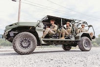 U.S Soldiers with A Company, 1st Battalion, 112th Infantry Regiment, 56th Mobile Brigade Combat Team were introduced to the Infantry Squad Vehicle June 17, 2026, at Fort Indiantown Gap, Pennsylvania.