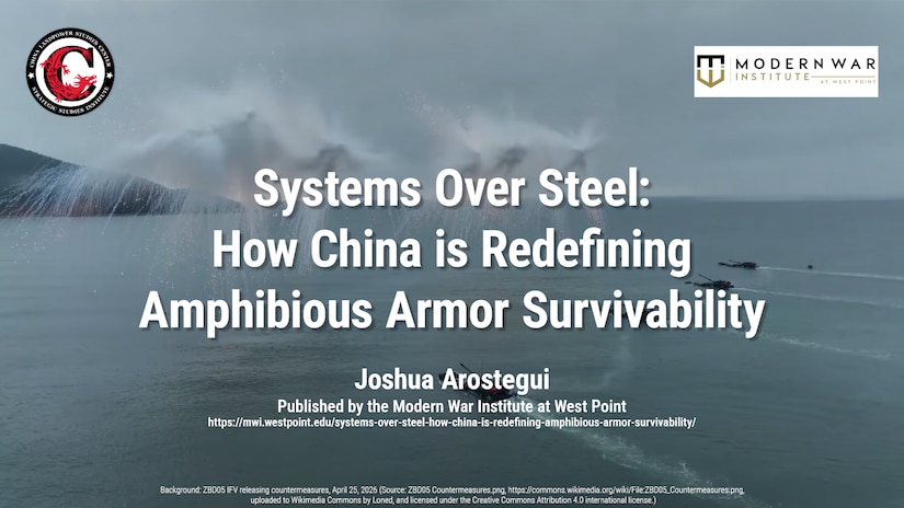 Systems Over Steel: How China is Redefining Amphibious Armor Survivability by Joshua Arostegui, published by the Modern War Institute at West Point