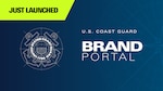 A title card for the USCG Brand Portal Website.
