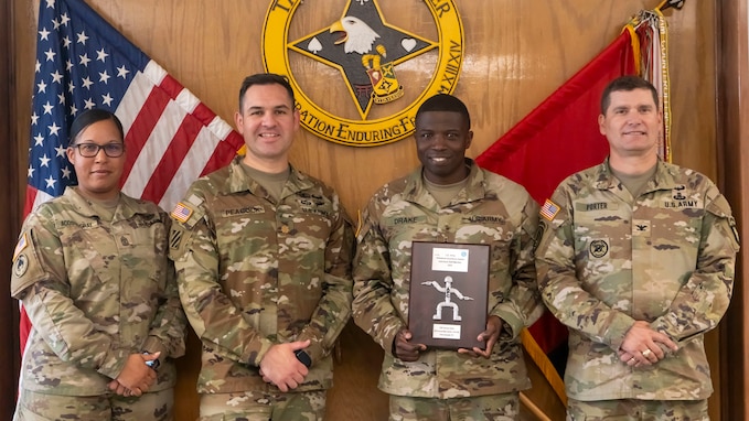 CY 2025 - USAAPE Award Winner - Category IIC: Individual Staff Member – CW3 Damien Drake