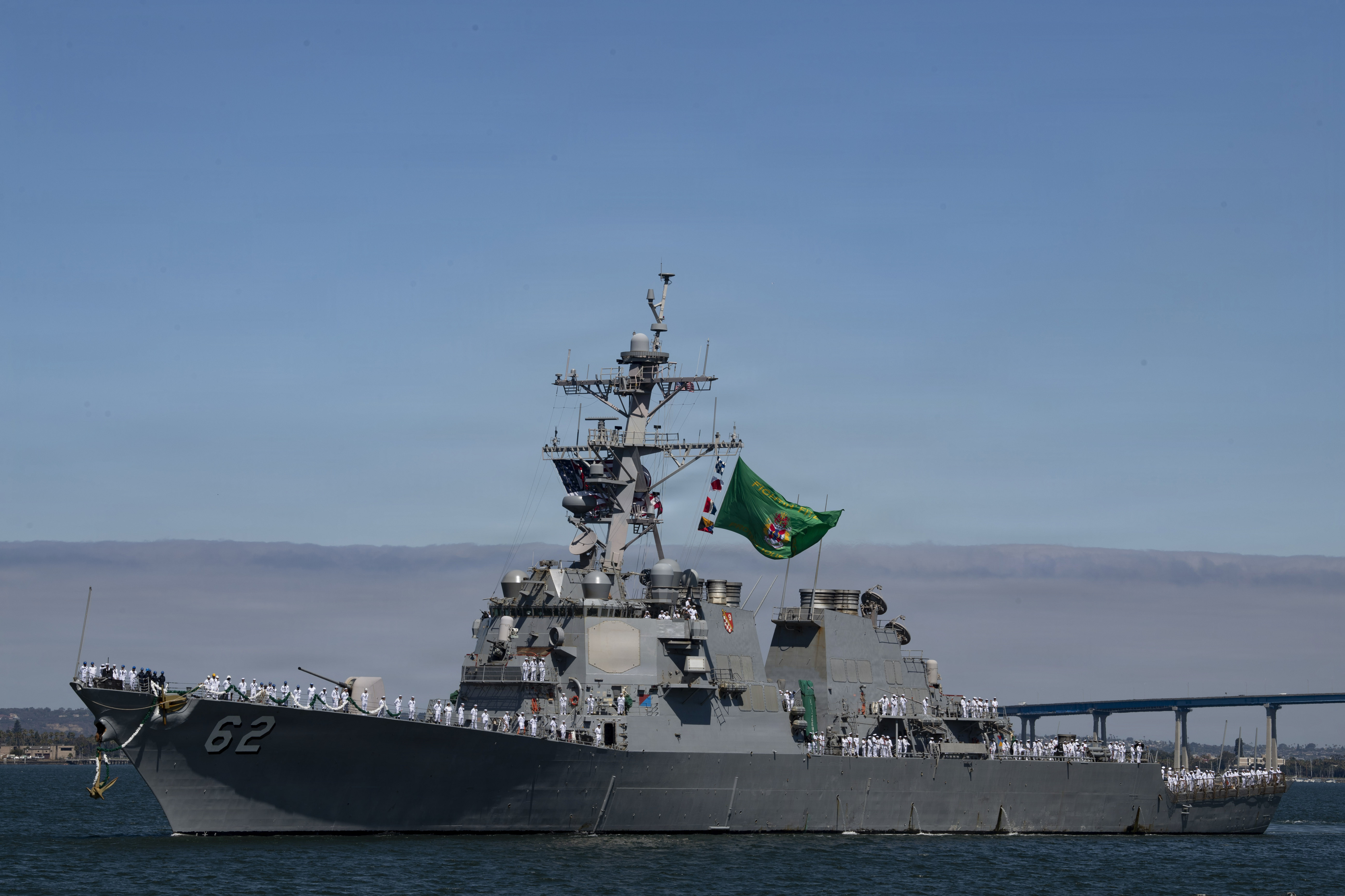 USS Fitzgerald returns to San Diego following three months underway ...