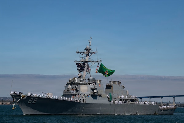 USS Fitzgerald Returns to Homeport